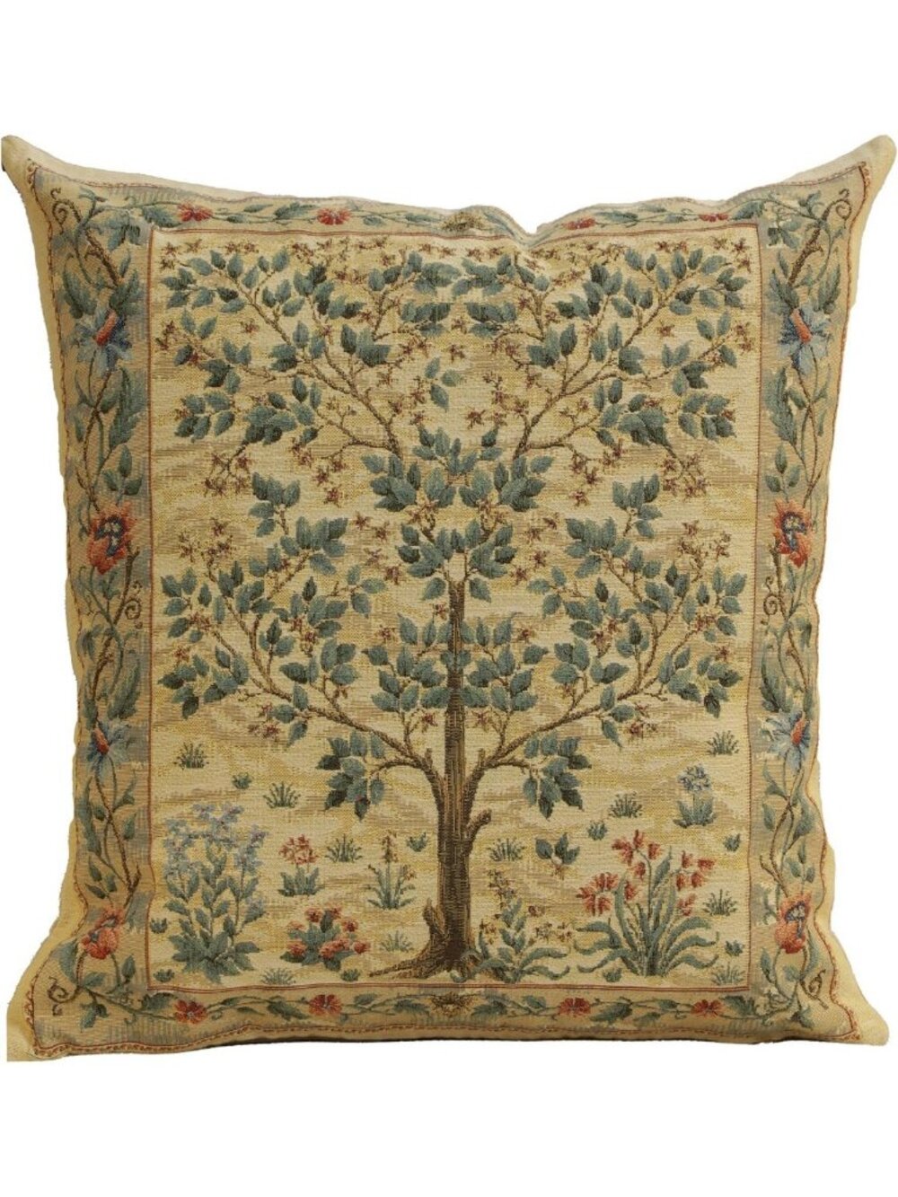 Tree of Life Tapestry Throw Pillow Cover - 18x18 Decorative Cushion